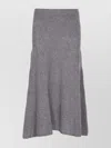 Liu •jo Sequin-embellished A-line Skirt In Gray