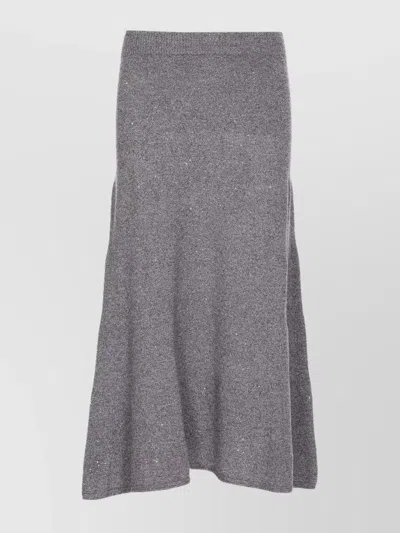 LIU •JO SEQUINED KNIT MIDI SKIRT