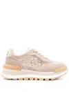 Liu •jo Sequined Sneakers In Neutrals