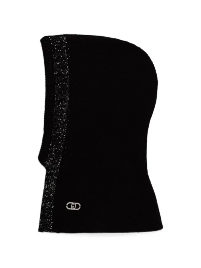 Liu •jo Sequin-embellished Balaclava In Black