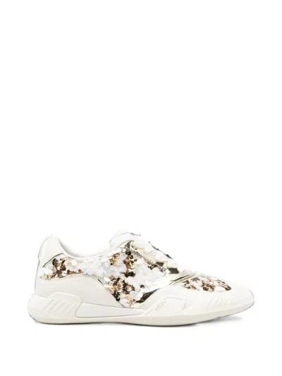 Liu •jo Sequin-embellished Leather Sneakers In Pattern