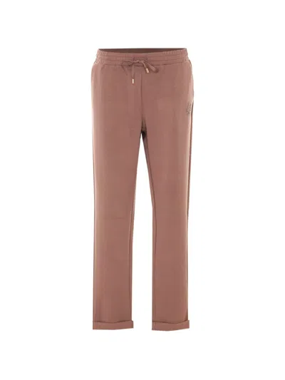 Liu •jo Sequin-embellished Track Pants In Pink