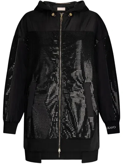Liu •jo Jacket With Sequins In Schwarz