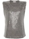 Liu •jo Top Liu Jo Woman Color Steel In Grey