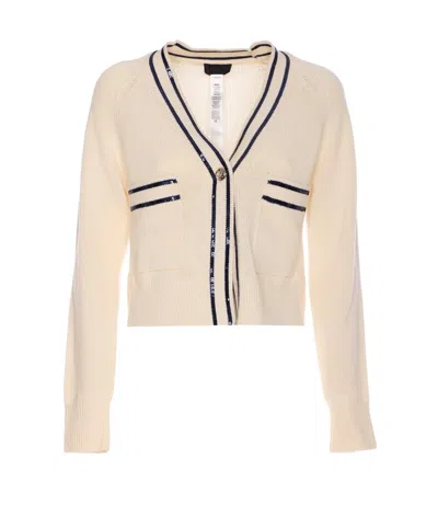 Liu •jo Liu Jo Sequins Cardigan In Beige