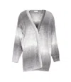 Liu •jo Sequin Long-sleeves Cardigan In Gray