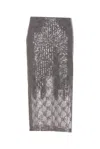 Liu •jo Sequinned Midi Skirt In Grey