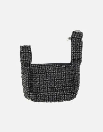 Liu •jo Liu Jo Sera Black Beaded Fabric Bag