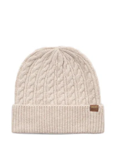 Liu •jo Set Matching Beanie And Scarf In Brown