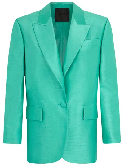 LIU •JO SHANTUNG BLAZER