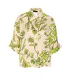 Liu •jo Liu Jo Shirts In Green Flower Ramage