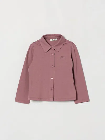 Liu •jo Liu Jo Shirt Kids Color Wisteria In Pink