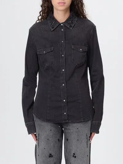 LIU •JO SHIRT LIU JO WOMAN COLOR BLACK,H18660002