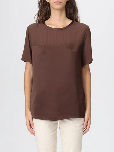 LIU •JO TOP LIU JO WOMAN COLOR BROWN,H37564032