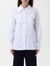 Liu •jo Liu Jo Long Sleeved Satin Shirt In White