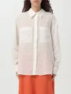 Liu •jo Shirt With Chest Pockets And Collared Neck In Weiss