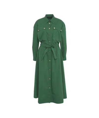 Liu •jo Liu Jo Shirt-style Chemisier Dress With Waist Belt