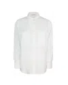 Liu •jo Liu Jo Classic White Ramia Shirt With Relaxed Fit In White