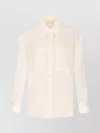 Liu •jo Shirt With Chest Pockets And Collared Neck In White