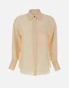 Liu •jo Liu Jo Salmon Pink Oversize Crepe Shirt