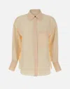 Liu •jo Liu Jo Salmon Pink Oversize Crepe Shirt