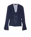 Liu •jo Liu Jo Georgette Blouse In Blue