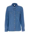 Liu •jo Liu Jo Classic Denim Jacket With Vintage Faded Finish In Blue
