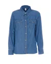 Liu •jo Liu Jo Classic Denim Jacket With Vintage Faded Finish In Blue