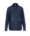 Liu •jo Liu Jo Button-up Blue Shirt With Tailored Fit In Blue