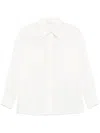 Liu •jo Liu Jo Classic White Ramia Shirt With Relaxed Fit In White