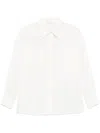 Liu •jo Liu Jo Classic White Ramia Shirt With Relaxed Fit In White
