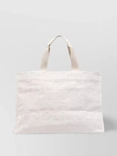 Liu •jo Shopper Tote Bag With 2 Handles And Shoulder Strap In White