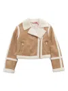 Liu •jo Short Coat In Brown