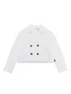 Liu •jo Double-breasted Blazer In White