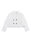 Liu •jo Double-breasted Blazer In White
