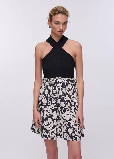 Liu •jo Short Dress With Black Woman Print