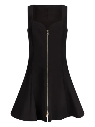 Liu •jo Short Dress With Zip In Black