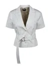 Liu •jo Short Jacket - White In White