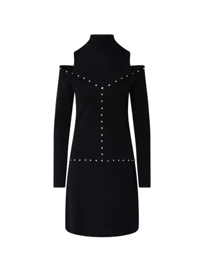 Liu •jo Short Knit Dress In Black
