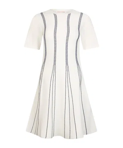 Liu •jo Short Knit Dress In White