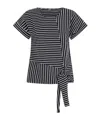 Liu •jo Short Sleeve Striped T-shirt In Black