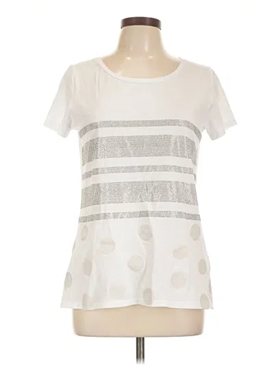 Pre-owned Liu •jo Short Sleeve T-shirt In Ivory
