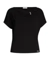 Liu •jo Short-sleeved T-shirt In Black