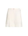 Liu •jo Liu Jo Tailored White Trousers With Cuffed Hem In Neutral