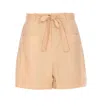 Liu •jo Belted Utility Shorts In Beige