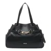 Liu •jo Structured Shape Shoulder Bag With Double Handles In Black