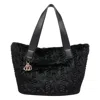 Liu •jo Soft Teddy Shoulder Bag With Dual Handles In Black