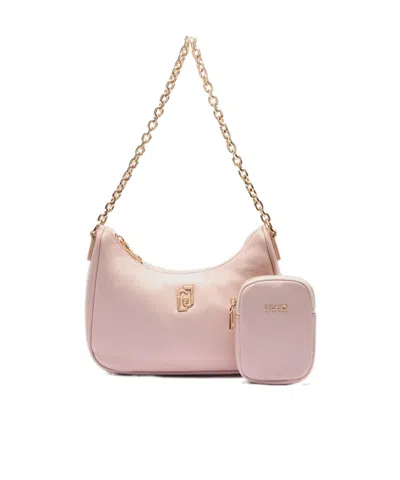 Liu •jo Shoulder Bag Decorated With Pendant In Nude