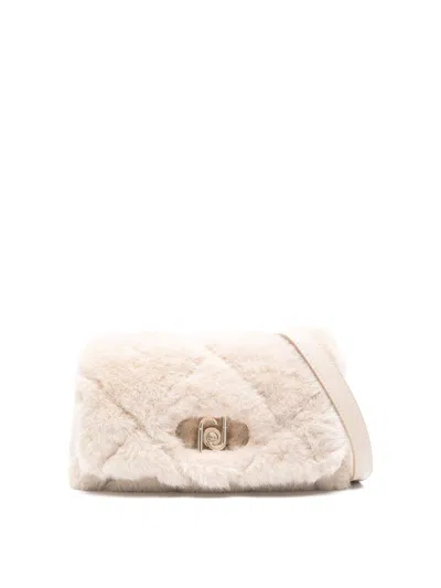 LIU •JO SHOULDER BAG IN SHEARLING