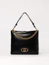 Liu •jo Lapuffy Chain-linked Shoulder Bag In Black